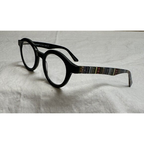 EYEBOBS TV PARTY 2236 40 BLACK EYEGLASSES ROUND PANTO STYLE 44/23, FRAMES ONLY - Picture 1 of 9